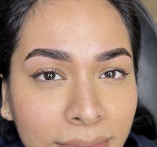 Brow Glow Up lamination, tint and wax result in Scarborough