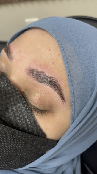 Brow lamination result at BlushedBar in Scarborough