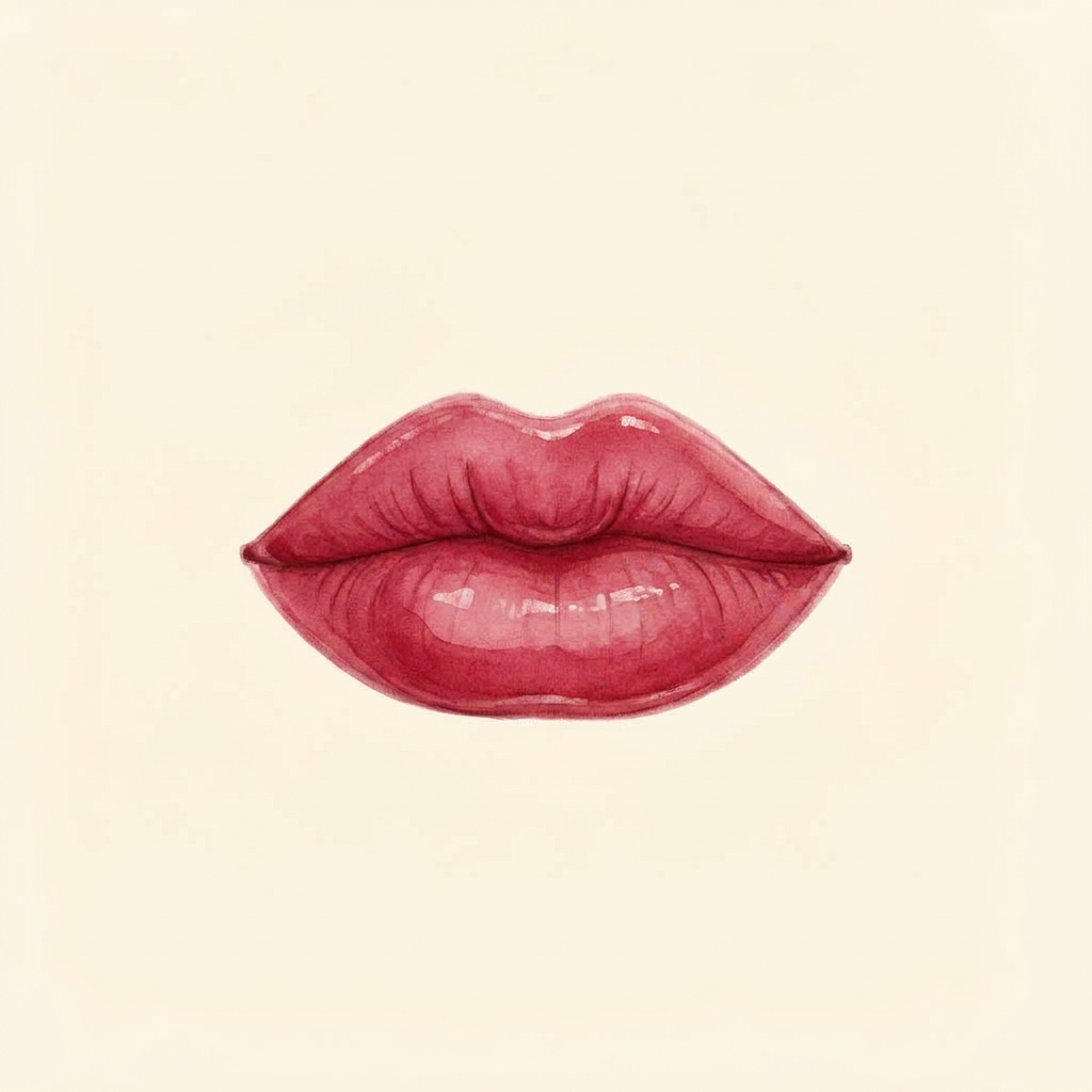 Lip healing visual — Day 1–3