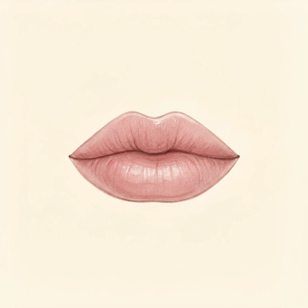 Lip healing visual — Week 6–8